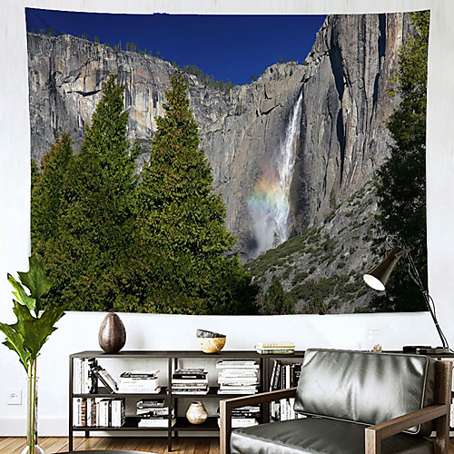 

Landscape Wall Tapestry Art Decor Blanket Curtain Hanging Home Bedroom Living Room Decoration Rainbow
