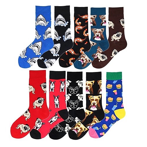 

Men's Socks Mixed Color / Sports and Outdoors Socks Medium Athleisure Black 4 1 Pair