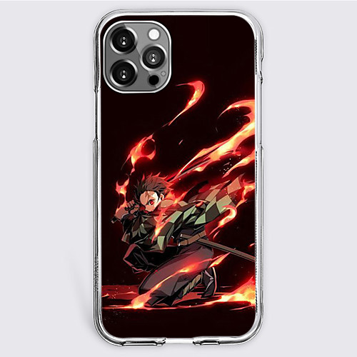 

Demon Slayer: Kimetsu no Yaiba Cartoon Characters Phone Case For Apple iPhone 12 Pro Max 11 SE 2020 X XR XS Max 8 7 iPhone 12 iPhone 11 Unique Design Protective Case Shockproof Dustproof Back Cover