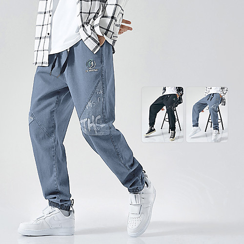 

Men's Sporty Casual Breathable Soft Daily Sports Pants Tactical Cargo Pants Stripe Full Length Pocket Elastic Waist 1 2 3 4 5