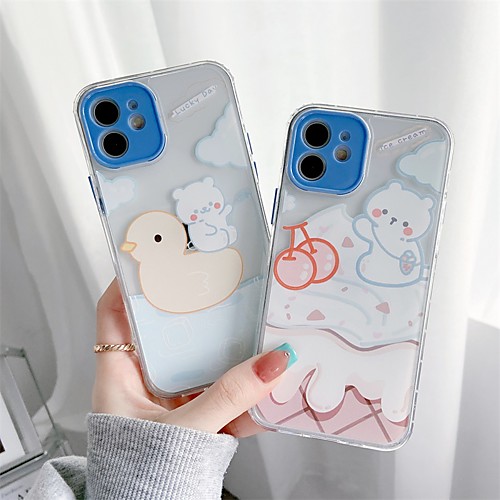

Phone Case For Apple Back Cover iPhone 12 Pro Max 11 SE 2020 X XR XS Max 8 7 Shockproof Dustproof Cartoon Geometric Pattern TPU