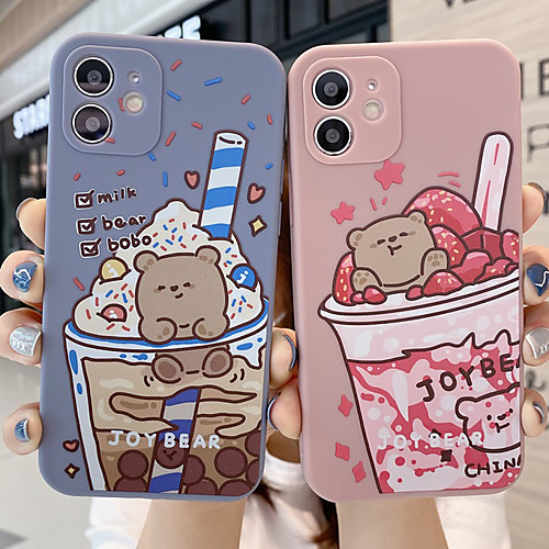 

Phone Case For Apple Back Cover iPhone 12 Pro Max 11 SE 2020 X XR XS Max 8 7 Shockproof Dustproof with Stand Cartoon TPU