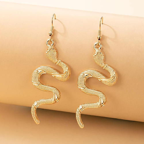 

Snake Dangle Earrings Drop Earrings Earrings Vintage Style Snake Fashion Statement Modern Punk Trendy Cool Earrings Jewelry Gold For Halloween Street Vacation Beach 1 Pair