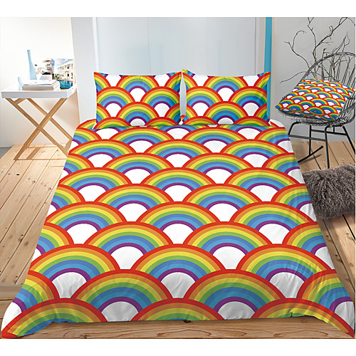

Colorful Tie Dye Duvet Cover Set Boho Hippie Bedding Set Rainbow Tie Dyed Comforter Cover Queen 3 Pieces for Kids Teens Adults 1