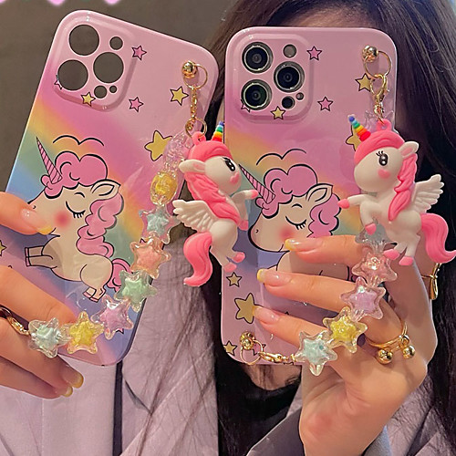 

Phone Case For Apple Back Cover iPhone 12 Pro Max 11 SE 2020 X XR XS Max 8 7 Shockproof Dustproof Cartoon Geometric Pattern Animal TPU
