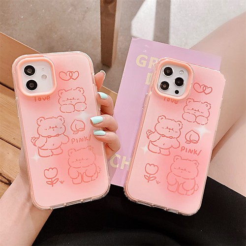 

Phone Case For Apple Back Cover iPhone 12 Pro Max 11 SE 2020 X XR XS Max 8 7 Shockproof Dustproof Cartoon TPU