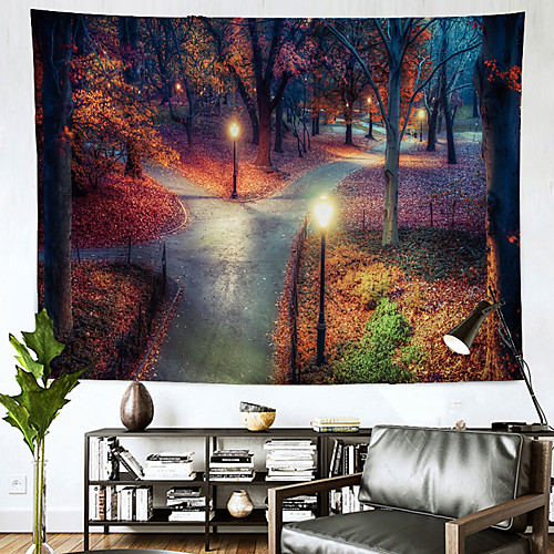 

City View Wall Tapestry Art Decor Blanket Curtain Hanging Home Bedroom Living Room Decoration Polyester
