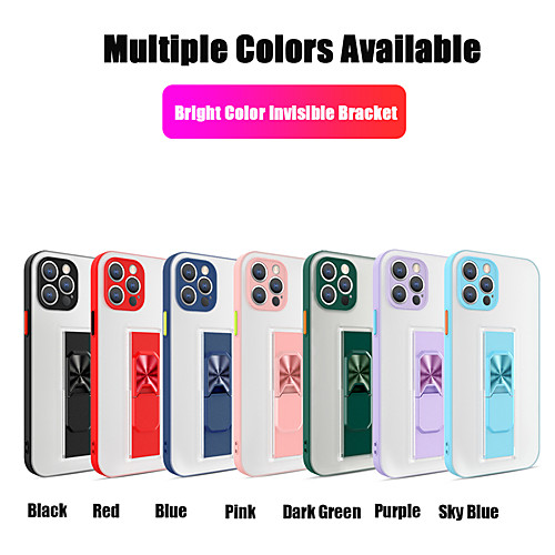 

Phone Case For Apple Back Cover iPhone 12 Pro Max 11 SE 2020 X XR XS Max 8 7 Shockproof Dustproof with Stand Transparent TPU