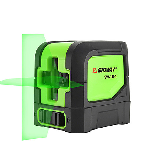 

SNDWAY SW-311G Laser Level Vertical Horizonta Measuring 2 Crossing Lines Self Leveling Green Red Laser BeamLine Measuring Tool
