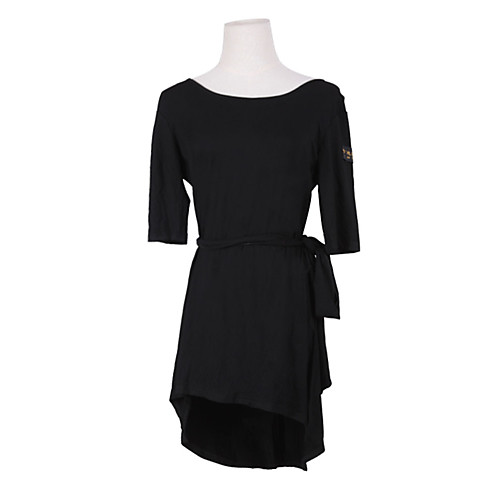 

Latin Dance Dress Sash / Ribbon Women's Training Performance Half Sleeve Natural Brocade