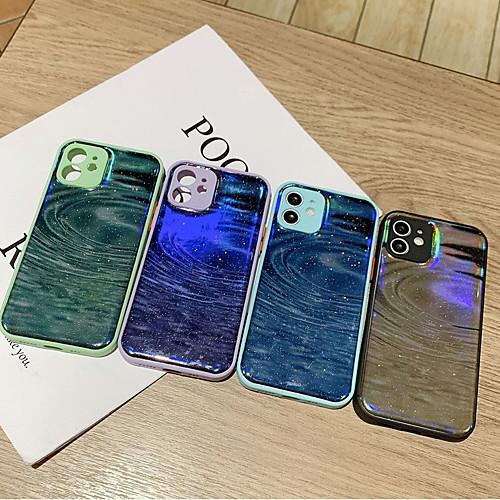 

Phone Case For Apple Back Cover iPhone 12 Pro Max 11 SE 2020 X XR XS Max 8 7 Shockproof Dustproof Geometric Pattern Glitter Shine TPU
