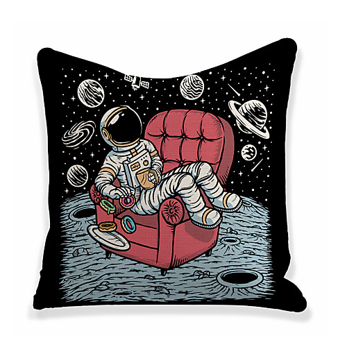 

Astronaut Double Side Cushion Cover 1PC Soft Decorative Square Throw Pillow Cover Cushion Case Pillowcase for Bedroom Livingroom Superior Quality Machine Washable Outdoor Cushion for Sofa Couch Bed Chair