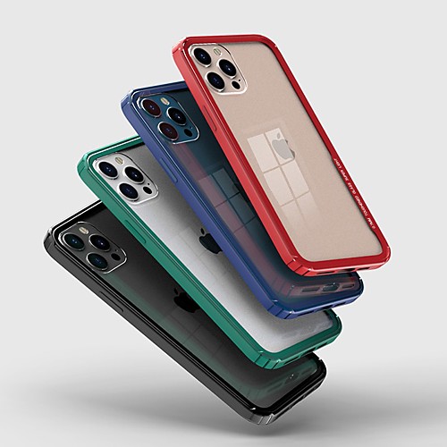 

Phone Case For Apple Back Cover iPhone 12 Pro Max 11 SE 2020 X XR XS Max 8 7 Shockproof Dustproof Transparent Solid Colored TPU