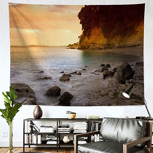 

Landscape Wall Tapestry Art Decor Blanket Curtain Hanging Home Bedroom Living Room Decoration Beach Sunset