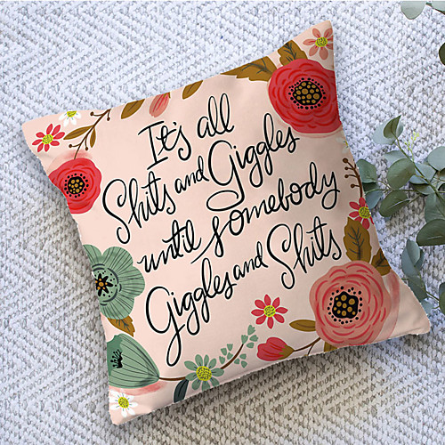 

Double Side Cushion Cover 1PC Soft Decorative Square Throw Pillow Cover Cushion Case Pillowcase for Bedroom Livingroom Superior Quality Machine Washable Outdoor Cushion for Sofa Couch Bed Chair Garden Theme