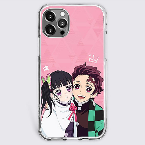 

Demon Slayer: Kimetsu no Yaiba Cartoon Characters Phone Case For Apple iPhone 12 Pro Max 11 SE 2020 X XR XS Max 8 7 Unique Design Protective Case Shockproof Dustproof Back Cover TPU