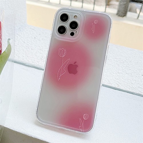 

Phone Case For Apple Back Cover iPhone 12 Pro Max 11 SE 2020 X XR XS Max 8 7 Shockproof Dustproof Geometric Pattern Flower TPU