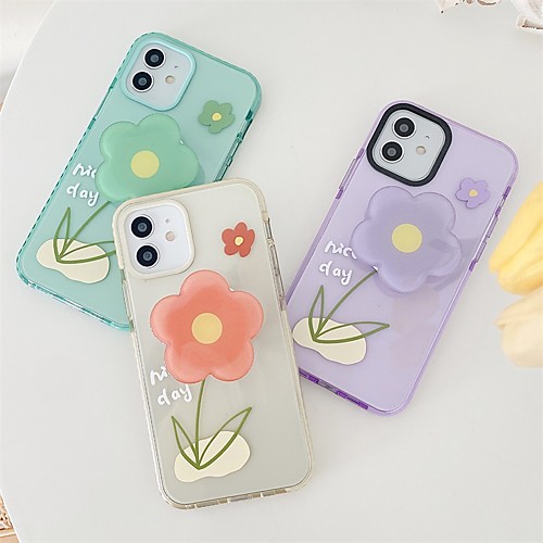 

Phone Case For Apple Back Cover iPhone 12 Pro Max 11 SE 2020 X XR XS Max 8 7 Shockproof Dustproof with Stand Cartoon TPU
