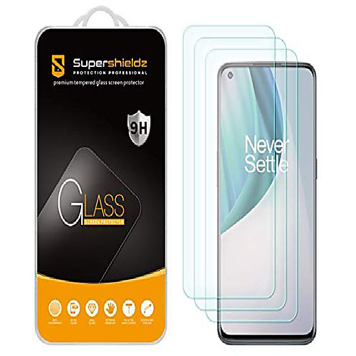 

(3 pack) designed for oneplus nord n10 5g tempered glass screen protector, anti scratch, bubble free