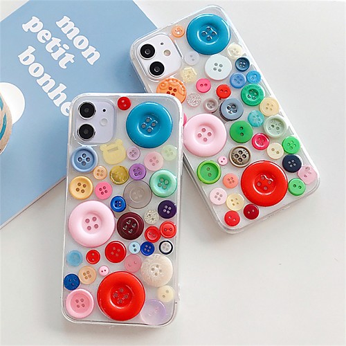 

Phone Case For Apple Back Cover iPhone 12 Pro Max 11 SE 2020 X XR XS Max 8 7 Shockproof Dustproof Geometric Pattern TPU