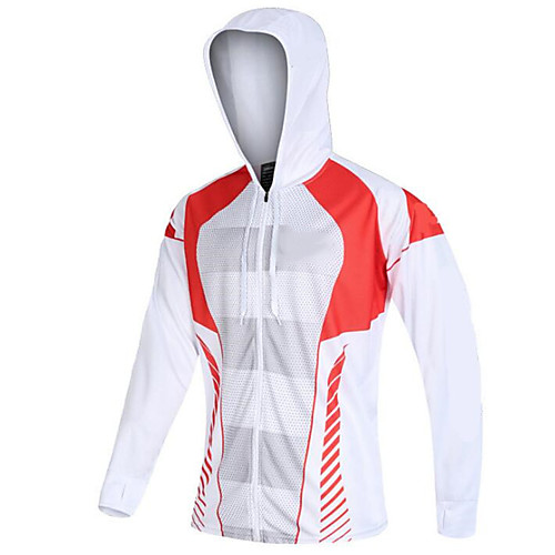 

CAWANFLY Men's Hoodie Jacket Fishing Jacket Outdoor Long Sleeve UPF50 UV Protection Quick Dry Waterproof Zipper Lightweight Jacket Top Autumn / Fall Spring Summer Athleisure Fishing Camping & Hiking