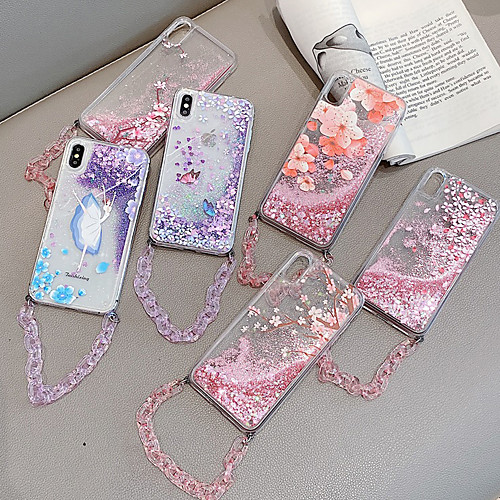 

Phone Case For Apple Back Cover iPhone 12 Pro Max 11 SE 2020 X XR XS Max 8 7 Shockproof Dustproof Graphic Glitter Shine TPU