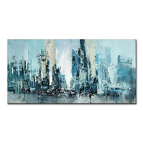 

Oil Painting Hand Painted Horizontal Panoramic Abstract Landscape Modern Rolled Canvas (No Frame)