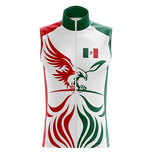 

21Grams Women's Sleeveless Cycling Jersey Summer Spandex White Mexico Bike Top Mountain Bike MTB Road Bike Cycling Quick Dry Moisture Wicking Sports Clothing Apparel / Stretchy / Athleisure