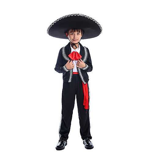 

Movie / TV Theme Costumes Cosplay Costume Kid's Boys' Party / Evening Halloween Halloween Festival Halloween Carnival Children's Day Festival / Holiday Terylene Black Easy Carnival Costumes Solid