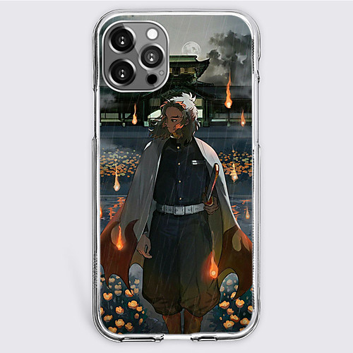 

Demon Slayer: Kimetsu no Yaiba Cartoon Characters Phone Case For Apple iPhone 12 Pro Max 11 SE 2020 X XR XS Max 8 7 Unique Design Protective Case Shockproof Dustproof Back Cover TPU
