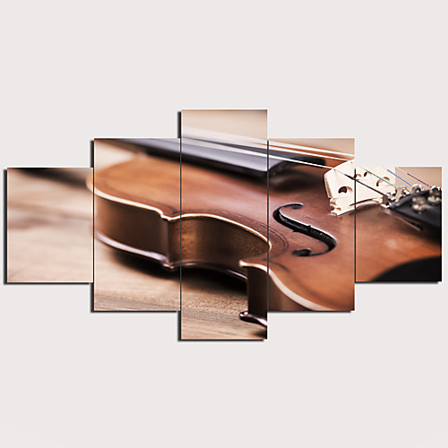 

5 Panels Wall Art Canvas Prints Painting Artwork Picture Violin Painting Home Decoration Decor Rolled Canvas No Frame Unframed Unstretched