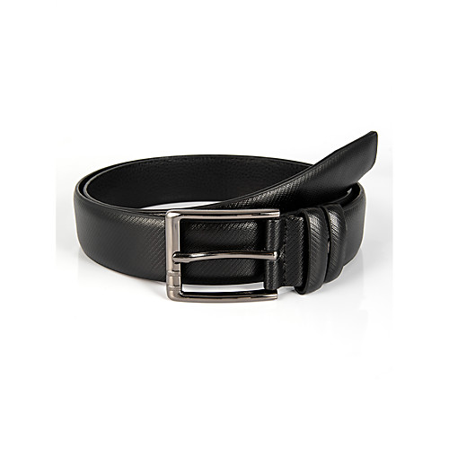 

Men's Waist Belt Date Festival Black Belt Solid Color