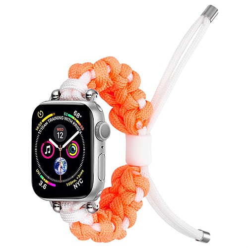 

Smart Watch Band for Apple iWatch 1 pcs Weave Bracelet Nylon Replacement Wrist Strap for Apple Watch Series SE / 6/5/4/3/2/1