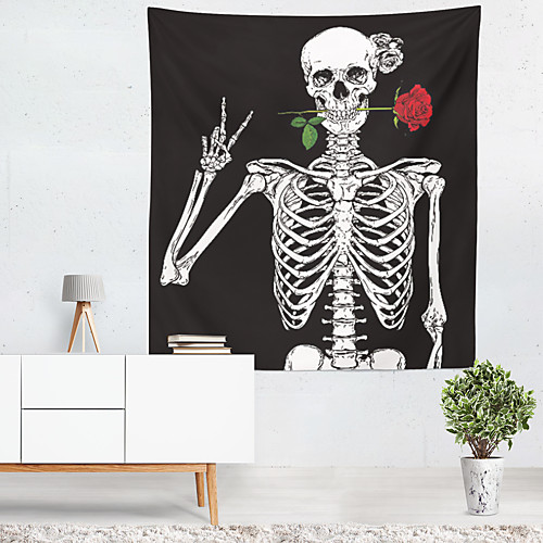 

Skull Wall Tapestry Art Decor Blanket Curtain Hanging Home Bedroom Living Room Decoration