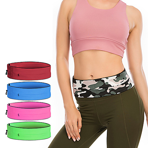

Waist Bag / Pack 0-20 L for Fitness Gym Workout Marathon Running Sports Bag Adjustable Wearable Pocket Nylon Women's Men's Running Bag Adults