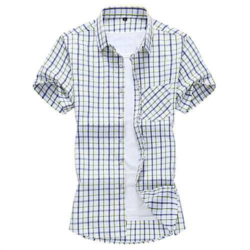 

Men's Shirt Graphic Short Sleeve Daily Tops Casual Red / White