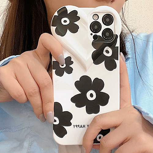 

Phone Case For Apple Back Cover iPhone 12 Pro Max 11 SE 2020 X XR XS Max 8 7 Shockproof Dustproof Graphic Flower TPU