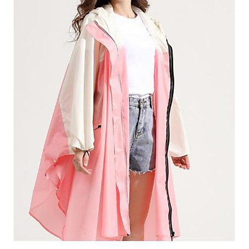

Women's Coat Rainy Days / Wet Road All Seasons Long Coat Standard Fit Casual Jacket Plaid / Check Modern Style Blushing Pink Red