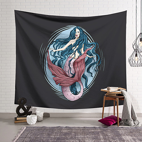 

Mermaid Wall Tapestry Art Decor Blanket Curtain Hanging Home Bedroom Living Room Decoration Polyester