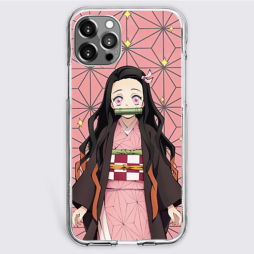 

Demon Slayer: Kimetsu no Yaiba Cartoon Characters Phone Case For Apple iPhone 12 Pro Max 11 SE 2020 X XR XS Max 8 7 Unique Design Protective Case Shockproof Dustproof Back Cover TPU