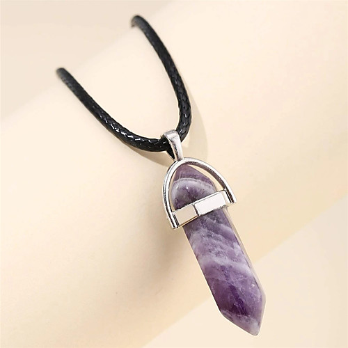

Women's Pendant Necklace Necklace Classic Friends Romantic Fashion Holiday European Stone Alloy Purple 40 cm Necklace Jewelry 1pc For Sport Masquerade Engagement Birthday Party Festival