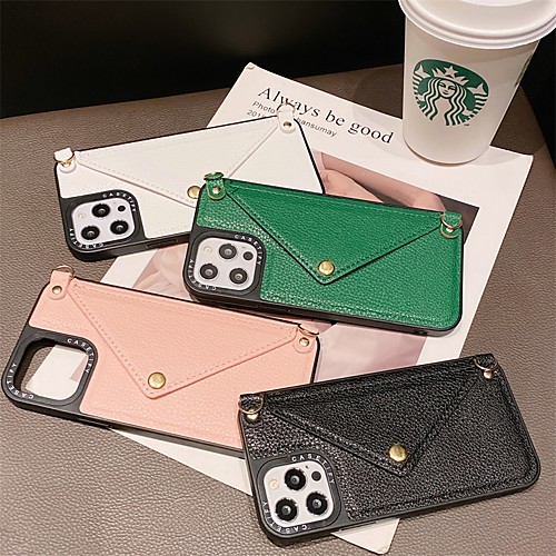 

Phone Case For Apple Back Cover iPhone 12 Pro Max 11 SE 2020 X XR XS Max 8 7 Shockproof Dustproof Solid Colored PU Leather