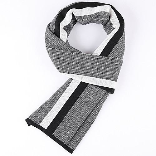 

Men's Rectangle Scarf Daily As Per Picture Scarf Color Block