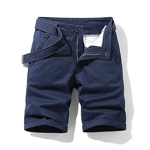 

Men's Cargo Casual / Sporty Chinos Tactical Cargo Pants Solid Colored Army Green Gray Khaki Royal Blue Black