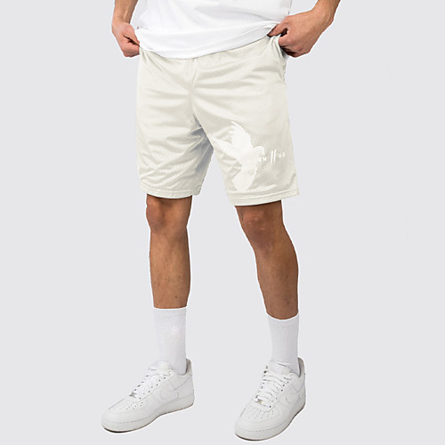

Men's Athleisure Sports Outdoor Sports Casual Sports Sweatpants Shorts Pants Letter Short Print Grass Green Blushing Pink Fuchsia Grey Royal Blue