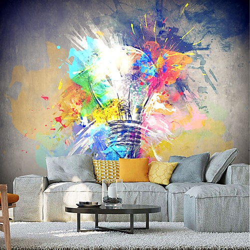 

Mural Wallpaper Wall Sticker Covering Print Peel and Stick Self Adhesive Colorful Graffiti Lamp Abstract Canvas PVC Vinyl Home Décor