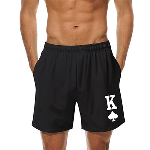 

Men's Casual Casual Daily Shorts Pants Graphic Knee Length Black