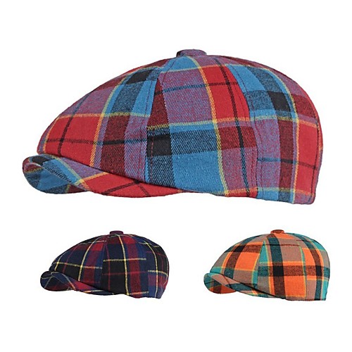 

Men's Protective Hat Party Dailywear Classic Retro Color Block Black Hat