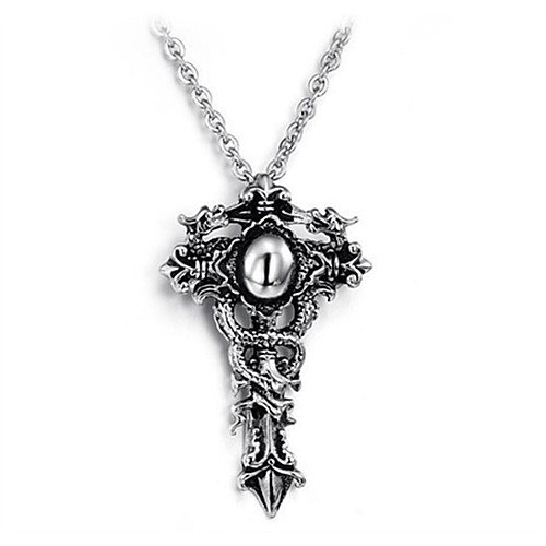 

Men's Pendant Necklace Classic Totem Series Fashion Titanium Steel Silver 50 cm Necklace Jewelry 1pc For Anniversary Birthday Party Festival
