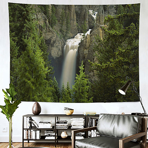 

Landscape Wall Tapestry Art Decor Blanket Curtain Hanging Home Bedroom Living Room Decoration Waterfall